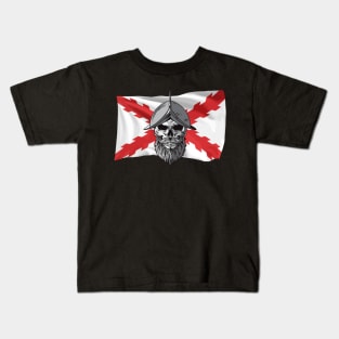 Cruz de Borgoña. Skull soldier Kids T-Shirt